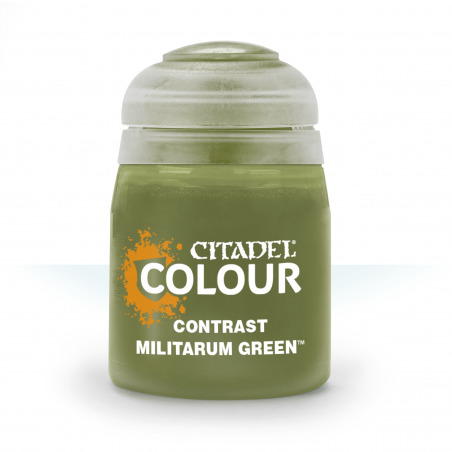 MILITARUM GREEN colore CONTRAST citadel VERDE base ombreggiatura lumeggiatura 18ML Games Workshop - 1