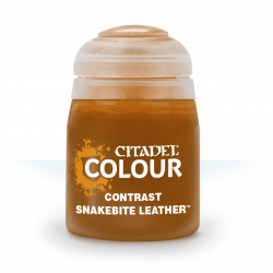 SNAKEBITE LEATHER colore CONTRAST citadel MARRONE base ombreggiatura lumeggiatura 18ML Games Workshop - 1