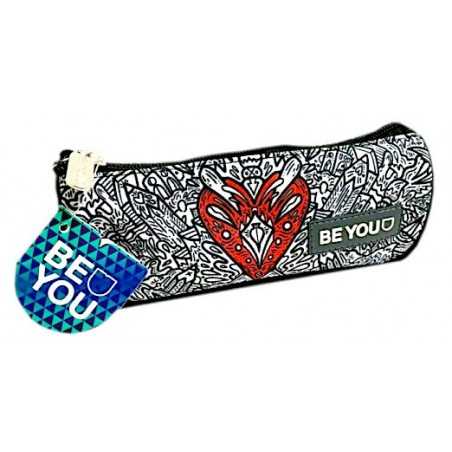 ASTUCCIO morbido BE YOU giochi preziosi CUORE scuola 2019 - 2020 bianco e nero GUT - 1