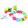 CILINDRO 24 pezzi LALABOOM attacca avvita mescola impila FORME IN PLASTICA pop twist mix stack 5 IN 1 snap beads 10 MESI + lalab