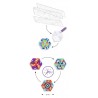 MANDALA E ROSONI DA COLORARE kit artistico COLOURING SURPRISE creativo DJECO 4 forme DJ09656 età 6+ Djeco - 1