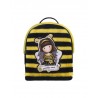 ZAINETTO H2 effetto peluche BEE LOVED giallo e nero GORJUSS mini backpack 979GJ01 con zip SANTORO Gorjuss - 1