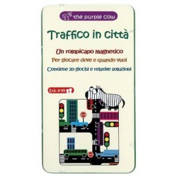 TRAFFICO IN CITTA' gioco magnetico in italiano rompicapo da viaggio The Purple Cow The Purple Cow - 1