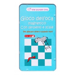 GIOCO DELL'OCA MAGNETICO gioco da viaggio PORTATILE in italiano THE PURPLE COW età 3+ The Purple Cow - 1