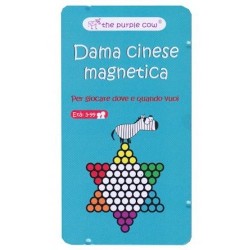 DAMA CINESE MAGNETICA gioco da viaggio PORTATILE in italiano THE PURPLE COW età 5+ The Purple Cow - 1