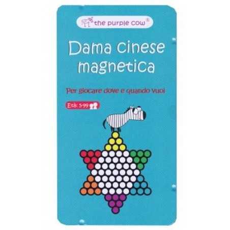 DAMA CINESE MAGNETICA gioco da viaggio PORTATILE in italiano THE PURPLE COW età 5+ The Purple Cow - 1