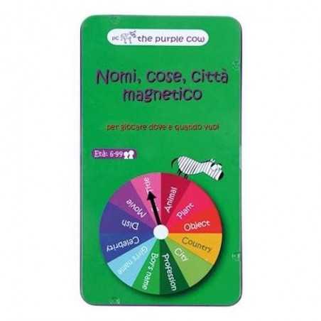 NOMI COSE CITTA' MAGNETICO gioco da viaggio PORTATILE in italiano THE PURPLE COW età 6+ The Purple Cow - 1