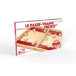 PASSE TRAPPE MICRO 1.7 gioco di abilità IN LEGNO velocità e precisone UNO CONTRO UNO ad elastico FERTI età 4+ Ferti games - 1