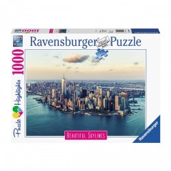PUZZLE ravensburger NEW YORK beautiful skylines 1000 PEZZI 70 x 50 cm LA GRANDE MELA highlights