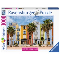 PUZZLE ravensburger SPAGNA mediterranean places 1000 PEZZI 70 x 50 cm HIGHLIGHTS spain