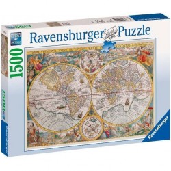 PUZZLE ravensburger MAPPA DEL MONDO 1594 original quality 1500 PEZZI 80 x 60 cm MAPPAMONDO