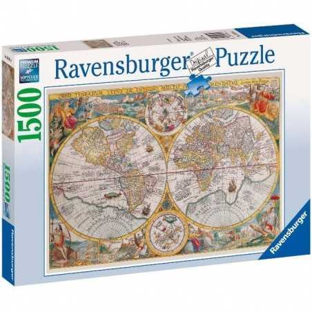 PUZZLE ravensburger MAPPA DEL MONDO 1594 original quality 1500 PEZZI 80 x 60 cm MAPPAMONDO Ravensburger - 1