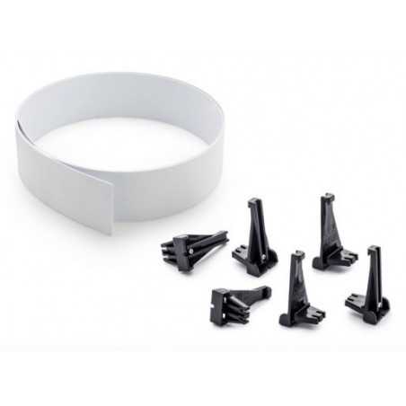 BARRIERE E CLIP 6 pezzi 1m POLICAR electric motor racing SPARE PARTS barrier and clips set P073-6 slot POLICAR - 1