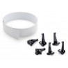 BARRIERE E CLIP 6 pezzi 1m POLICAR electric motor racing SPARE PARTS barrier and clips set P073-6 slot POLICAR - 1