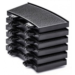BORDO ESTERNO PER CURVA R1 electric motor racing POLICAR 6 pezzi SPARE PARTS slot P053-6 POLICAR - 1