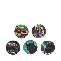 SET KLETTIES per il tuo zaino JUNGLE ergobag 5 PEZZI patelle intercambiabili GIUNGLA Ergobag - 1