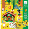 STORIE DI ADESIVI kit artistico LA FORESTA INCANTATA stickers riposizionabili DJECO gioco DJ08956 età 4+ Djeco - 1