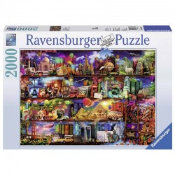 PUZZLE ravensburger IL MIRACOLOSO MONDO DEI LIBRI softclick 2000 PEZZI 98 x 75 cm