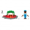 PIATTAFORMA GIREVOLE turntable & figure BRIO world 33476 trenini IN LEGNO E PLASTICA età 3+ BRIO - 7