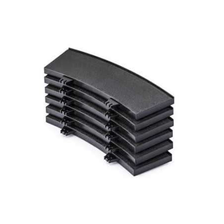 BORDO ESTERNO PER CURVA R2 electric motor racing POLICAR 6 pezzi SPARE PARTS slot P054-6 POLICAR - 1