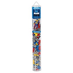 TUBO superhero MINI BASIC 100 pezzi SUPER EROE plus plus PLUSPLUS gioco modulare COSTRUZIONI età 5+ Plusplus - 1