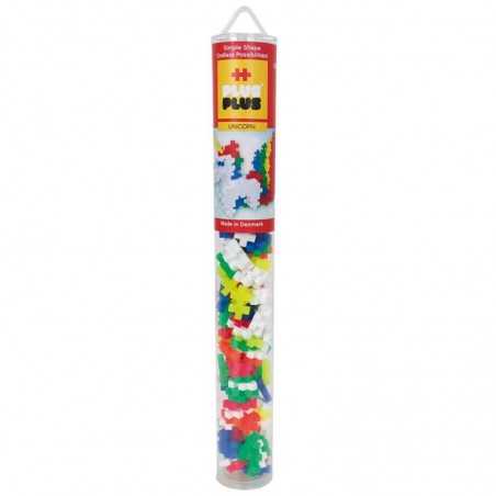 TUBO unicorn MINI BASIC 100 pezzi UNICORNO plus plus PLUSPLUS gioco modulare COSTRUZIONI età 5+ Plusplus - 1