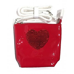 MINI SHOULDER BAG sweet love CAMOMILLA milano ROSSA con tracolla REGOLABILE pochette BORSETTA SEVEN - 1