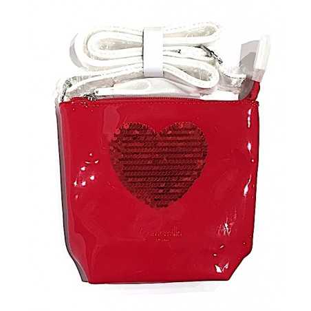 MINI SHOULDER BAG sweet love CAMOMILLA milano ROSSA con tracolla REGOLABILE pochette BORSETTA SEVEN - 1