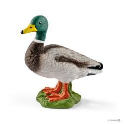 ANATRA MASCHIO animali in resina SCHLEICH miniature 13824 farm world GERMANO REALE età 3+ Schleich - 1