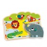PUZZLE SONORO in legno BAOBAB gioco di incastri DJECO manualità DJ01708 età 18 mesi + Djeco - 2