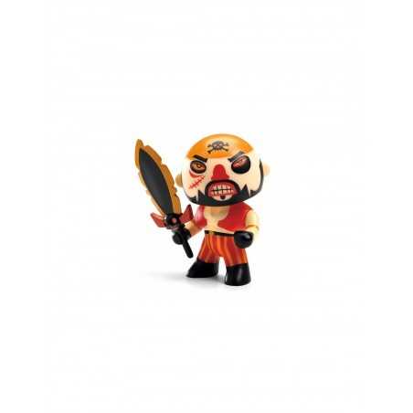 SOSCAR pirati ARTY TOYS action figure DJECO in resina DJ06827 snodabile MINIATURA età 4+ Djeco - 1