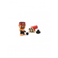 RIK & BOUMCRACK pirati ARTY TOYS action figure DJECO in resina DJ06834 snodabile MINIATURA età 4+ Djeco - 1