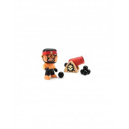 RIK & BOUMCRACK pirati ARTY TOYS action figure DJECO in resina DJ06834 snodabile MINIATURA età 4+ Djeco - 1