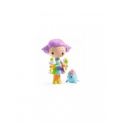 TUTTI & FRUTTI fate TINYLY action figure DJECO in resina DJ06945 snodabile MINIATURA età 4+ Djeco - 1
