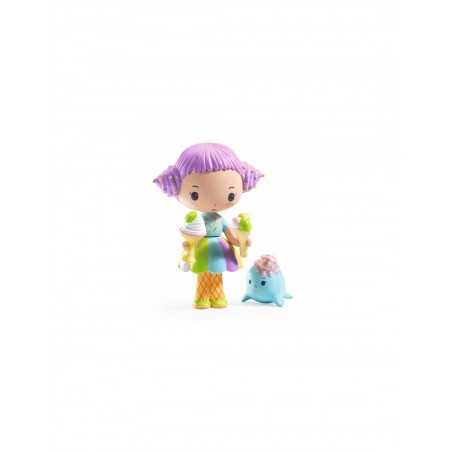 TUTTI & FRUTTI fate TINYLY action figure DJECO in resina DJ06945 snodabile MINIATURA età 4+ Djeco - 1
