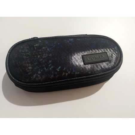 ASTUCCIO OVALE COMIX FANCY nero CANGIANTE shine per la scuola