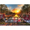 PUZZLE 1000 PEZZI BICICLETTE AD AMSTERDAM Ravensburger 19606 ORIGINALE softclick 70x50cm Ravensburger - 2