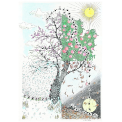 PUZZLE fabio vettori 4 STAGIONI made in italy 1080 PEZZI eco friendly 48,5 X 68,5 CM le formiche FABIO VETTORI - 1