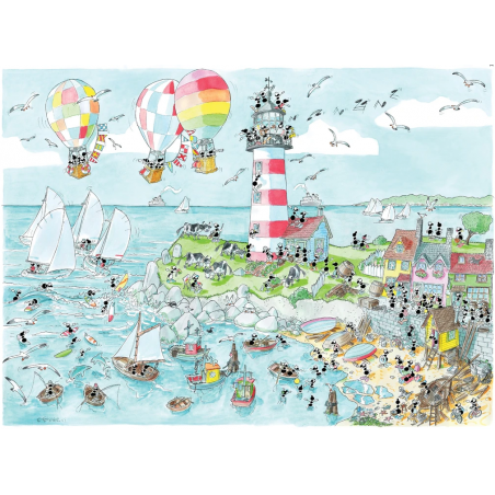 PUZZLE fabio vettori FARO made in italy 1080 PEZZI eco friendly 48,5 X 68,5 CM le formiche FABIO VETTORI - 1