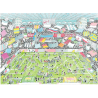 PUZZLE fabio vettori CALCIO STADIO made in italy 1080 PEZZI eco friendly 48,5 X 68,5 CM le formiche FABIO VETTORI - 1