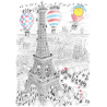 PUZZLE fabio vettori PARIGI made in italy 1080 PEZZI eco friendly 48,5 X 68,5 CM le formiche FABIO VETTORI - 1