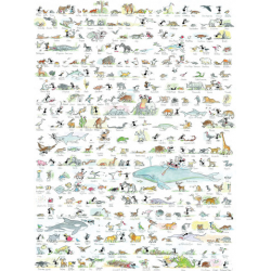 PUZZLE fabio vettori ANIMALI made in italy 1080 PEZZI eco friendly 48,5 X 68,5 CM le formiche FABIO VETTORI - 1