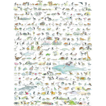 PUZZLE fabio vettori ANIMALI made in italy 1080 PEZZI eco friendly 48,5 X 68,5 CM le formiche FABIO VETTORI - 1