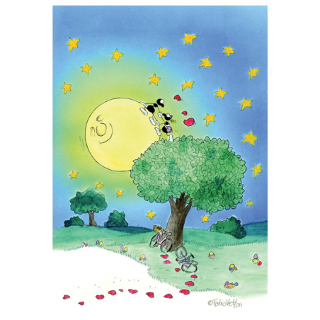 PUZZLE fabio vettori LUNA DEGLI INNAMORATI made in italy 540 PEZZI eco friendly 34,5 X 49,5 CM le formiche FABIO VETTORI - 1