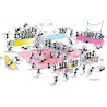 PUZZLE fabio vettori PALLAVOLO made in italy 540 PEZZI eco friendly 34,5 X 49,5 CM le formiche FABIO VETTORI - 1