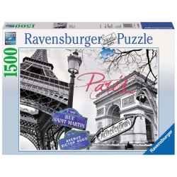 PUZZLE 1500 PEZZI ravensburger PARIS MON AMOUR originale SOFTCLICK 84x60cm PARIGI 16296
