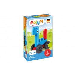 AUTO E ANIMALI cars n creatures POLYM build & play COSTRUZIONI in plastica 6 PEZZI età 18 mesi+