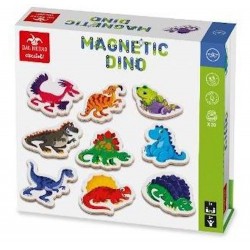 MAGNETIC DINO gioco in legno DAL NEGRO 20 calamite DINOSAURI età 3+ DAL NEGRO - 1