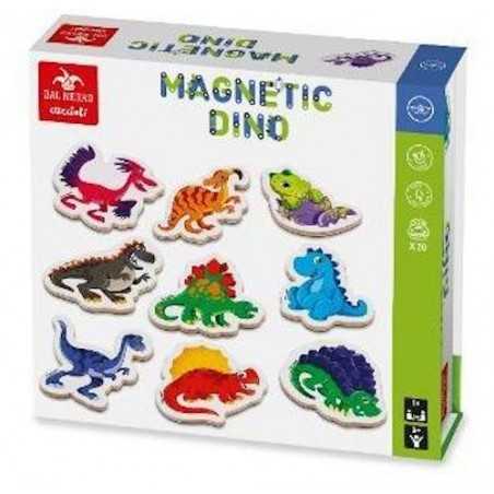 MAGNETIC DINO gioco in legno DAL NEGRO 20 calamite DINOSAURI età 3+ DAL NEGRO - 1