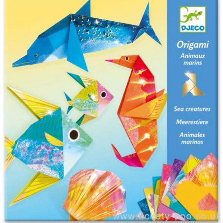 ORIGAMI kit artistico CREATURE DEL MARE animali marini DJ08755 età 7+